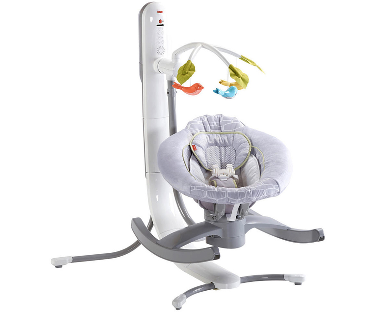 Illustration for article titled This Cradle Lets You Remotely Rock Your Baby To Sleep From Your Phone